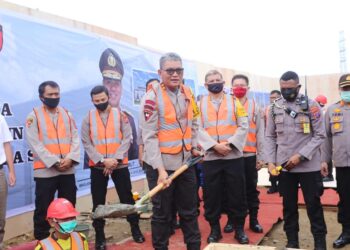 Kapolda Sumut Letakkan Batu Pertama Pembangunan Rumah Susun Dan Fasumdit Samapta