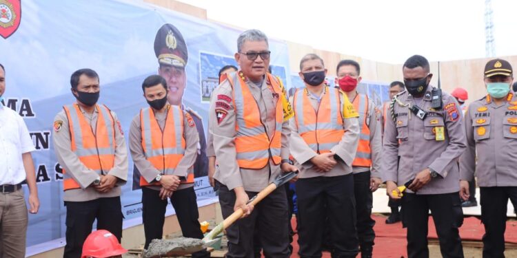 Kapolda Sumut Letakkan Batu Pertama Pembangunan Rumah Susun Dan Fasumdit Samapta