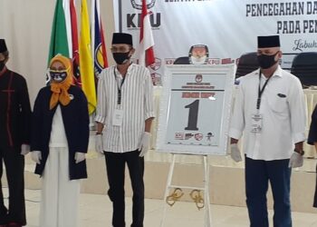 Pilkada Halsel, Helmi Umar Muchsin-La Ode Arfan Kantongi Nomor Urut 01