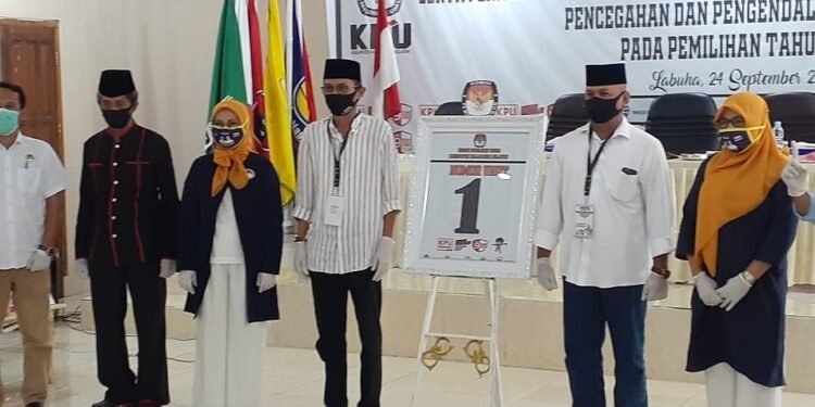 Pilkada Halsel, Helmi Umar Muchsin-La Ode Arfan Kantongi Nomor Urut 01