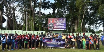 Kodim 1509/Labuha Gelar Gowes Bareng Forkopimda Halsel