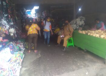 Dinas Pasar Bersama Satpol PP Jaga Ketat Pusat Perbelanjaan di Tanah Karo
