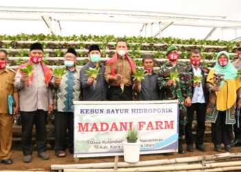 Bupati Hadiri Peresmian Desa Kutambelin Menjadi Pilot Project Menuju Desa Madani