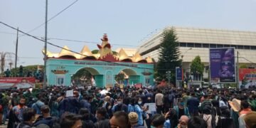 Mahasiswa dan Aliansi Gabungan Ormas di Lampung Tolak UU Omnibus Law