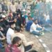 Kendati Perkantoran Libur, Ratusan Mahasiswa Bener Meriah Demo Tolak Omnibus Law