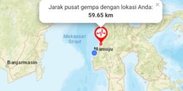 Gempa 5.4 Magnitudo Guncang Mamuju Tengah
