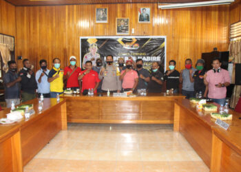 Jelang Pilkada, Kapolres Nabire Coffee Morning Bersama Insan Pers