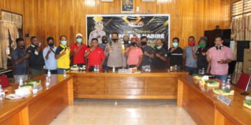 Jelang Pilkada, Kapolres Nabire Coffee Morning Bersama Insan Pers