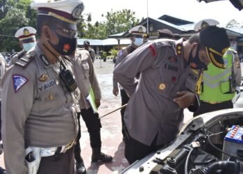 Persiapan Jelang Pilkada, Kapolres Nabire Cek Barang Inventaris