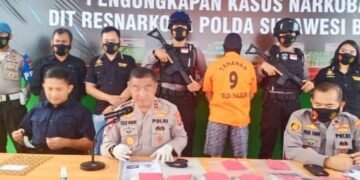 Polda Sulbar Berhasil Gagalkan Penyelundupan 5 Kg Sabu