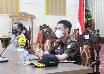 Forkopimda Sulut Ikuti Rapat Koordinasi Analisa dan Evaluasi Pelaksanaan Kampanye Pilkada Serentak Tahun 2020