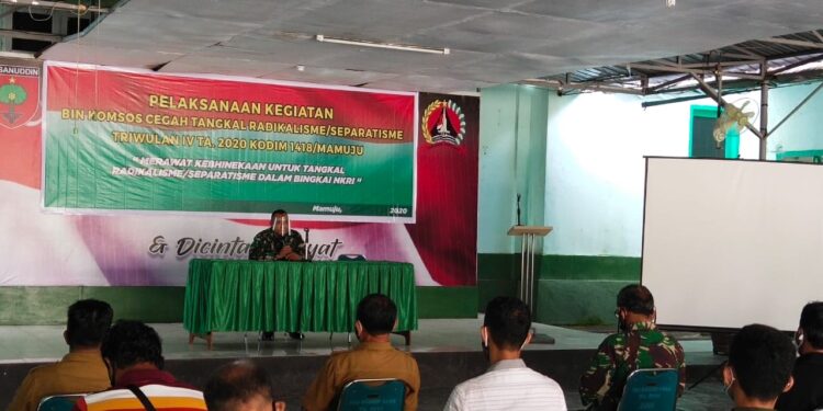 Kodim 1418/Mamuju Gelar Pembinaan Komunikasi Sosial Cegah Tangkal Radikalisme Dan Separatisme