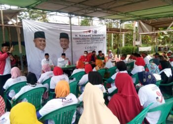 H Nanang Ermanto Kampanye di Kecamatan Sidomulyo, Warga Minta Perbaikan Jalan Dan Tanggul Sungai