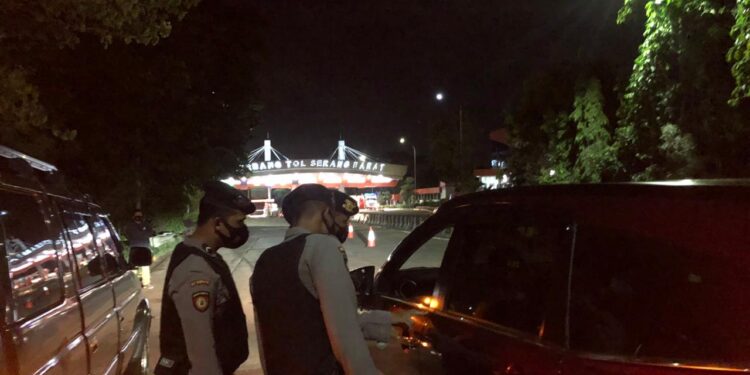 Polda Banten dan TNI, Sekat 22 Titik Akses Ke Jakarta, Gelar Operasi Yustisi Cegah Covid-19