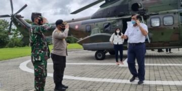 Kapolres Simalungun Sambut Kedatangan Menko Kemaritiman dan Investasi