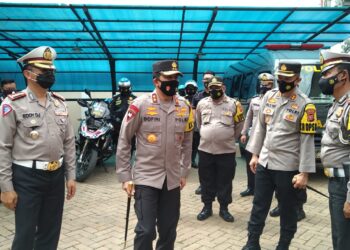 Berikan Imbauan Prokes, Ditsamapta Polda Banten Rutin Laksanakan Patroli Dialogis
