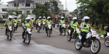 Jamin Nataru Aman, Polda Banten Bersama TNI Gelar Patroli Skala Besar