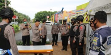 Wakapolda Banten Tinjau Pos Pam Res Area Dalam Rangka Pam Nataru