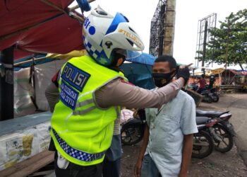 Disiplinkan Prokes Ditengah Masyarakat, Ditlantas Terus Patroli Proke