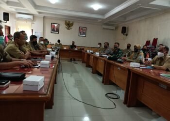 Rapat Koordinasi Persiapan TMMD Ke 110 Tahun 2021 di Wilayah Kodim 0801/Pacitan