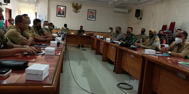 Rapat Koordinasi Persiapan TMMD Ke 110 Tahun 2021 di Wilayah Kodim 0801/Pacitan