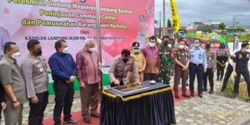 Kapolda Lampung Resmikan Gedung Mapolres Lampung Selatan