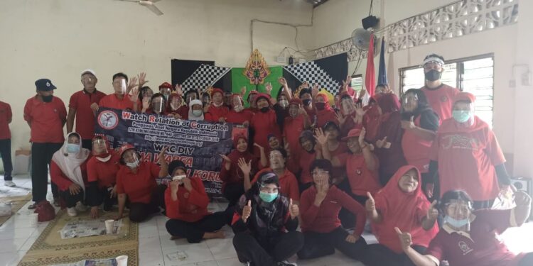 WRC Sosialisasi Pencegahan Korupsi Di Harlah Lansia Mustika Handayani ke-16