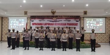 Kapolda Banten Pimpin Upacara Kenaikan Pangkat 1.001 Personel Secara Virtual dan Prokes