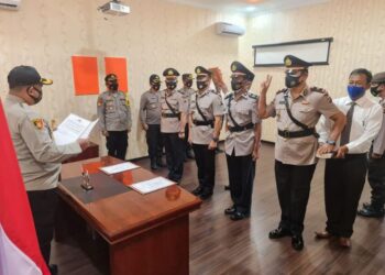 Kapolres Simalungun Pimpin Sertijab Kasat Sabhara dan Kapolsek Tiga Balata