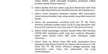 Polda Banten: MUI Terbitkan Fatwa Halal Tentang Vaksin Sinovac Covid-19