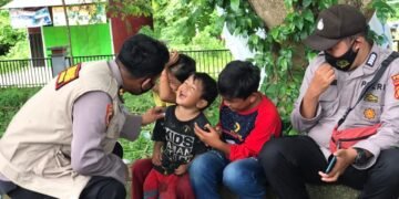 Tim Trauma Healing Polda Sulbar Pulihkan Trauma Para Korban Gempa