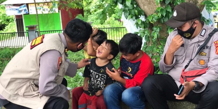 Tim Trauma Healing Polda Sulbar Pulihkan Trauma Para Korban Gempa