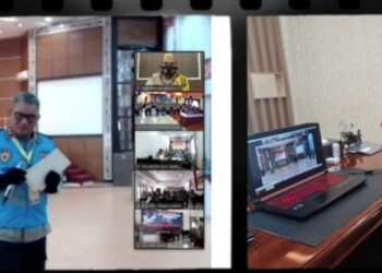 Kapolres Simalungun Ikuti Penandatanganan Fakta Integritas Secara Virtual Seleksi SIP yang di Pimpin Kapolda Sumut