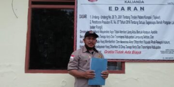 DPC SBSI 1992 Kabupaten Lamsel Serahkan Berkas Pencatatan Ke Dinas Ketenagakerjaan