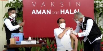 Jokowi Penerima Suntikan Dosis Pertama Vaksin Virus Corona