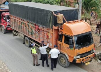 Tekan Kerusakan Jalan, Pemkab Lamsel Lakukan Pembinaan Kendaraan Overload dan Overdimention