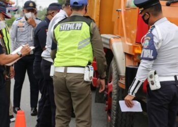 Pengawasan Di Jalan Raya Serdang, Dinas Perhubungan Dapati 9 Kendaraan Overdimention