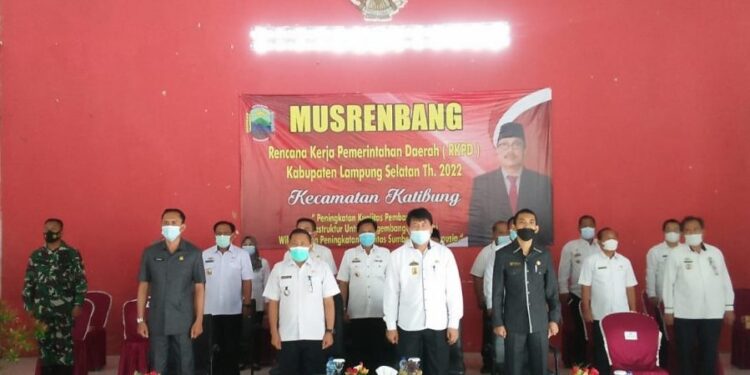 Pemkab Lamsel Musrenbang RKPD Tahun 2022 di Kecamatan Katibung