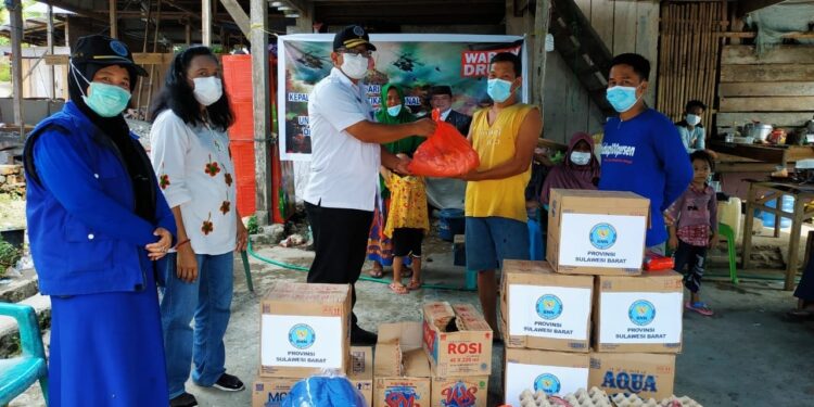 BNNP Sulbar Salurkan Bantuan Kemanusiaan Korban Gempa Mamuju Dan Majene