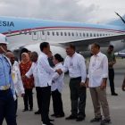 Ketua Dewan Penanggungjawab relawan DJM 1 Kali Lagi Sudiarto SH MH saat menyambut Jokowi di Papua