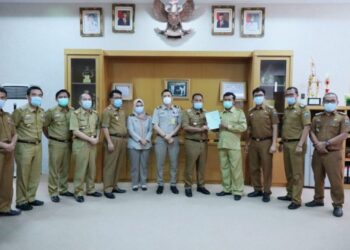 Pemkab Lamsel Terima Hibah Tanah Gudang SRG Kecamatan Natar