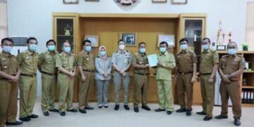Pemkab Lamsel Terima Hibah Tanah Gudang SRG Kecamatan Natar