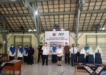 Melalui ACT DIY, Keluarga Besar SMPN 6 Kota Yogyakarta Berikan Bantuan Kemanusiaan