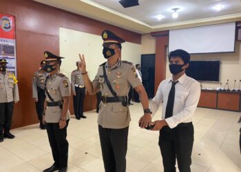 Kapolres Halsel Pimpin Sertijab Kasat Intelkam