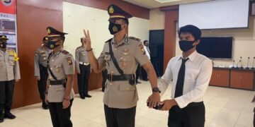 Kapolres Halsel Pimpin Sertijab Kasat Intelkam