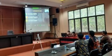 Zoom Meeting, Pemkab Lamsel Ikuti Rakor Program Pencegahan Korupsi Terintegrasi Tahun 2021