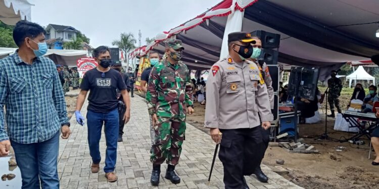Pemakaman Dr Drs Sinyo Harry Sarundajang, Polres Minahasa Super Ketat Terapkan Prokes Covid-19