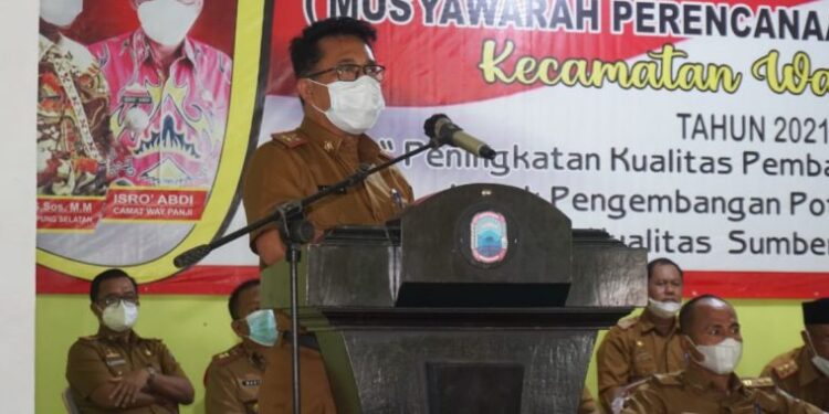 Plh Bupati Thamrin Buka Musrenbang Kecamatan Way Panji