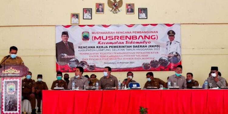 Plh Bupati Buka Musrenbang, Kecamatan Sidomulyo Akan Peroleh Rp 30 Milyar