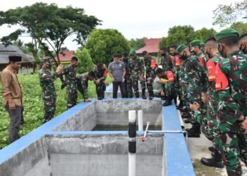 Prajurit Prabinsa Kodim 1509/Labuha Belajar Budidaya Ikan di STP Labuha